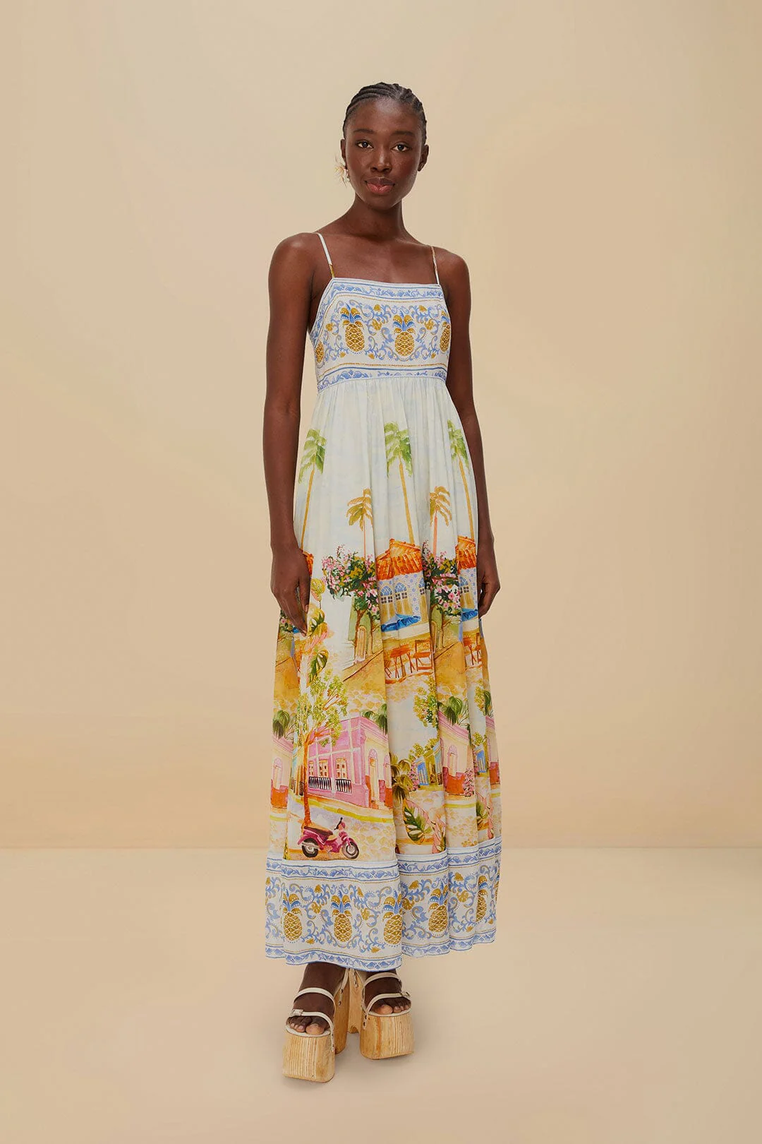 Multicolor Aracati Maxi Dress