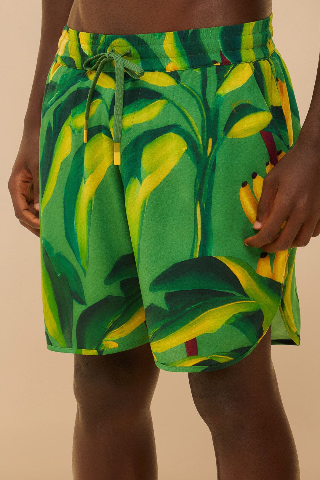 Green Banana Aquarela LENZING™ ECOVERO™ Viscose Shorts - Image 2