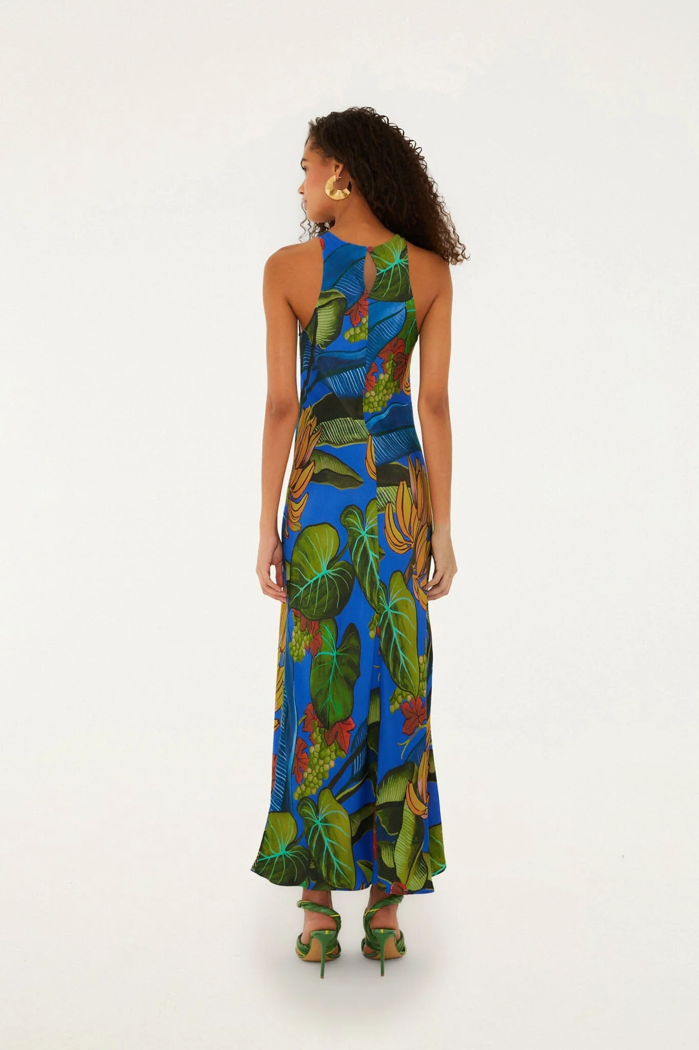Blue Banana Grapes Sleeveless Lenzing Ecovero Maxi Dress - Image 3