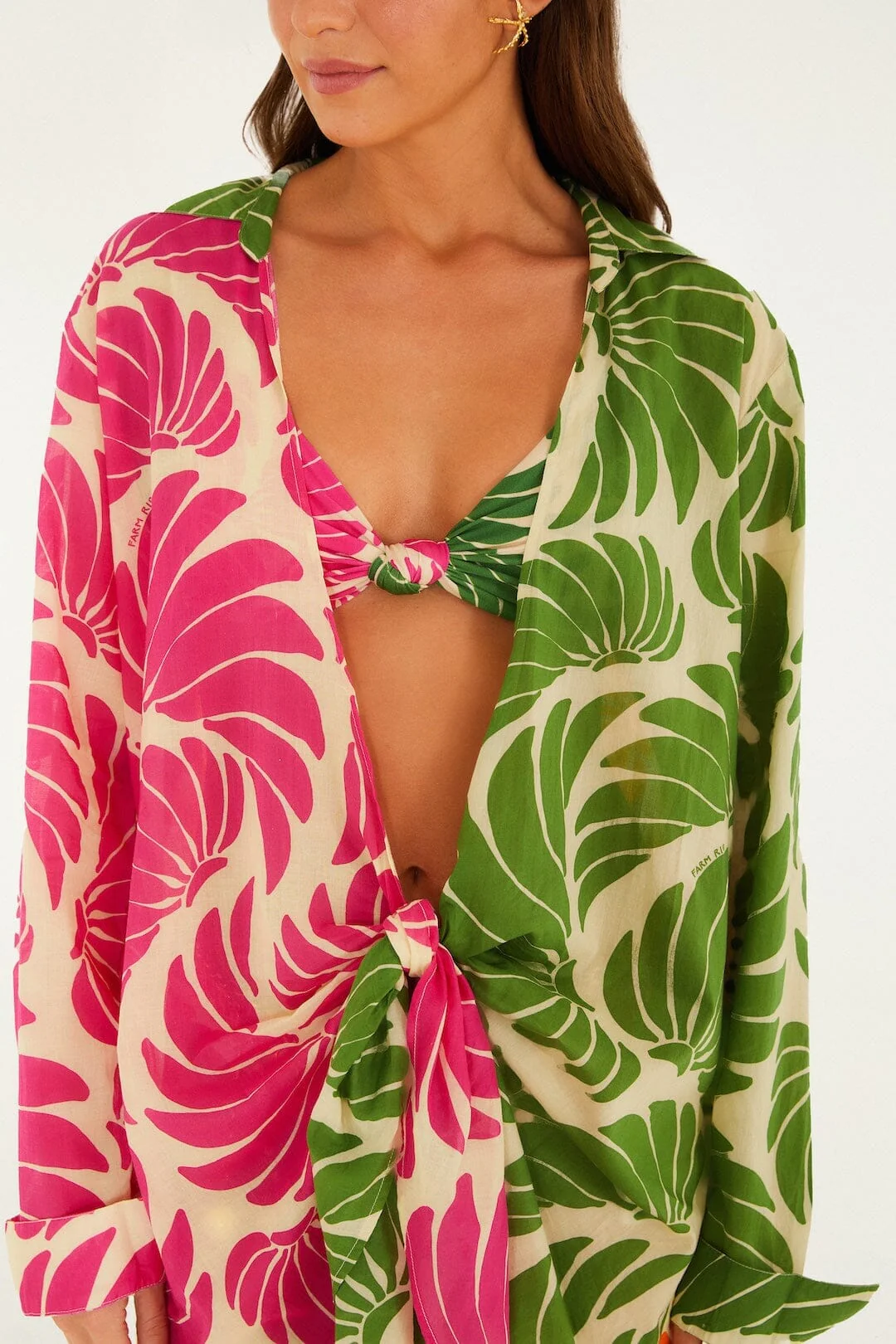 Mixed Banana Wings Open Chemise - Image 2