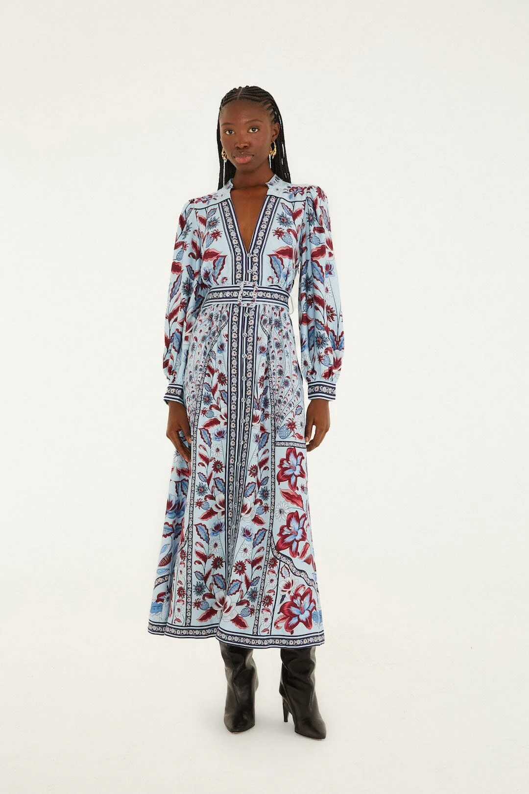 Soft Blue Marcelle Maxi Dress