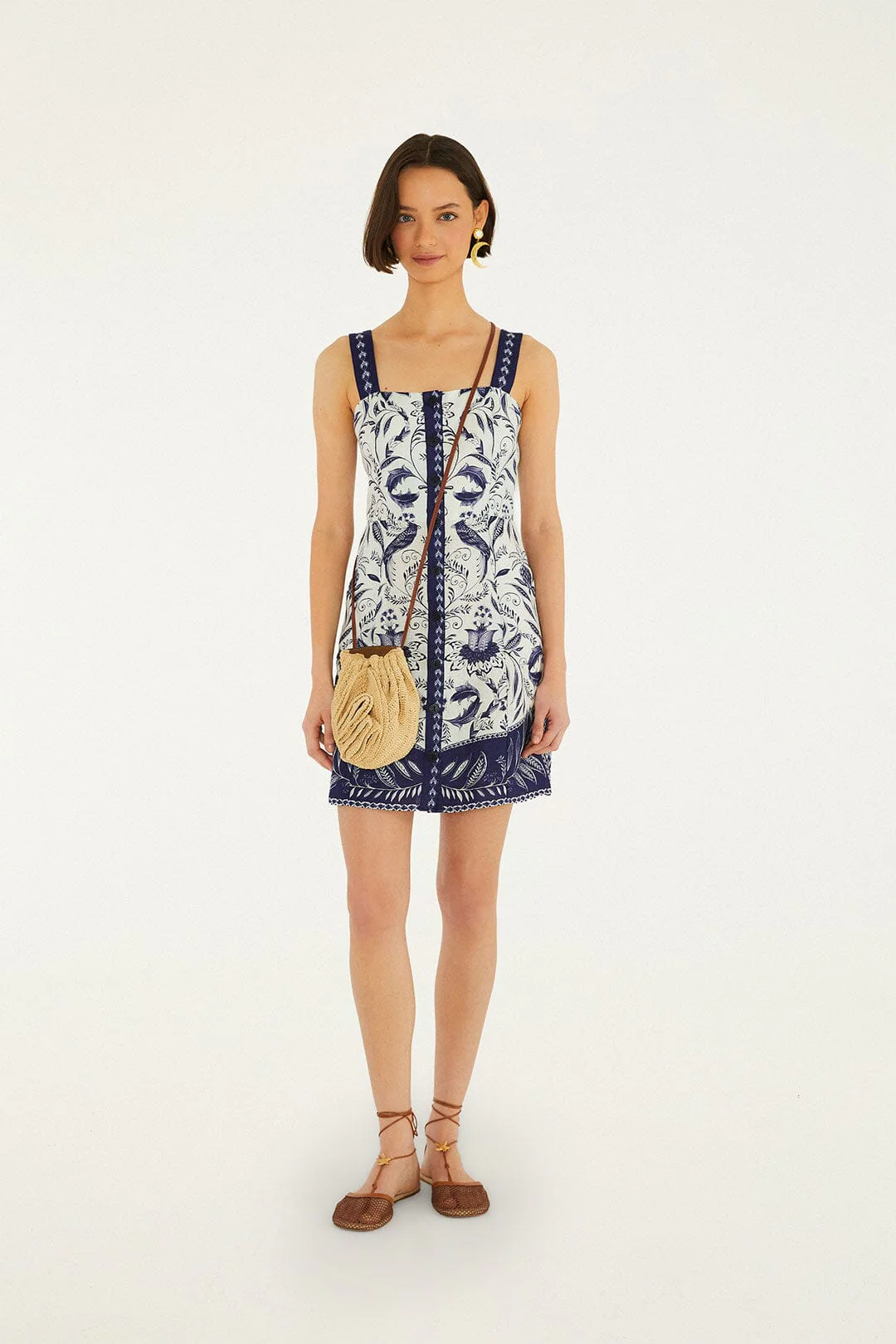 Off-White Nina Euroflax™ Premium Linen Mini Dress
