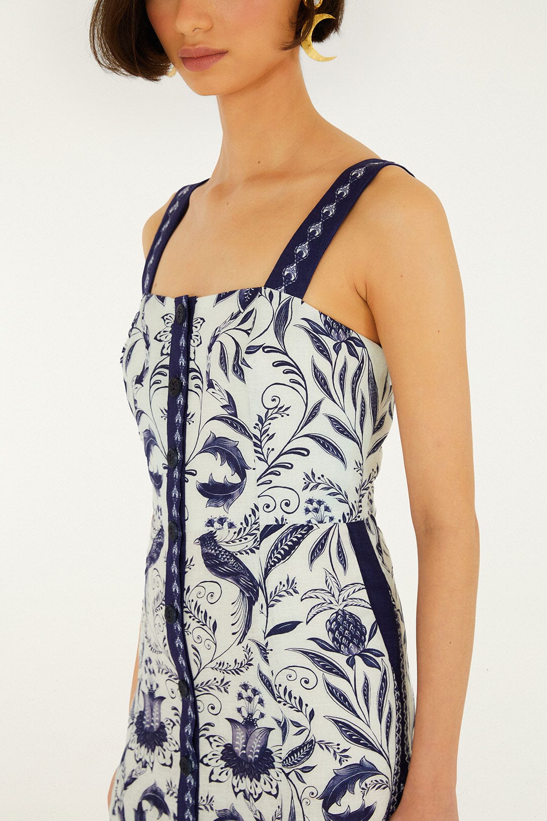 Off-White Nina Euroflax™ Premium Linen Mini Dress - Image 2