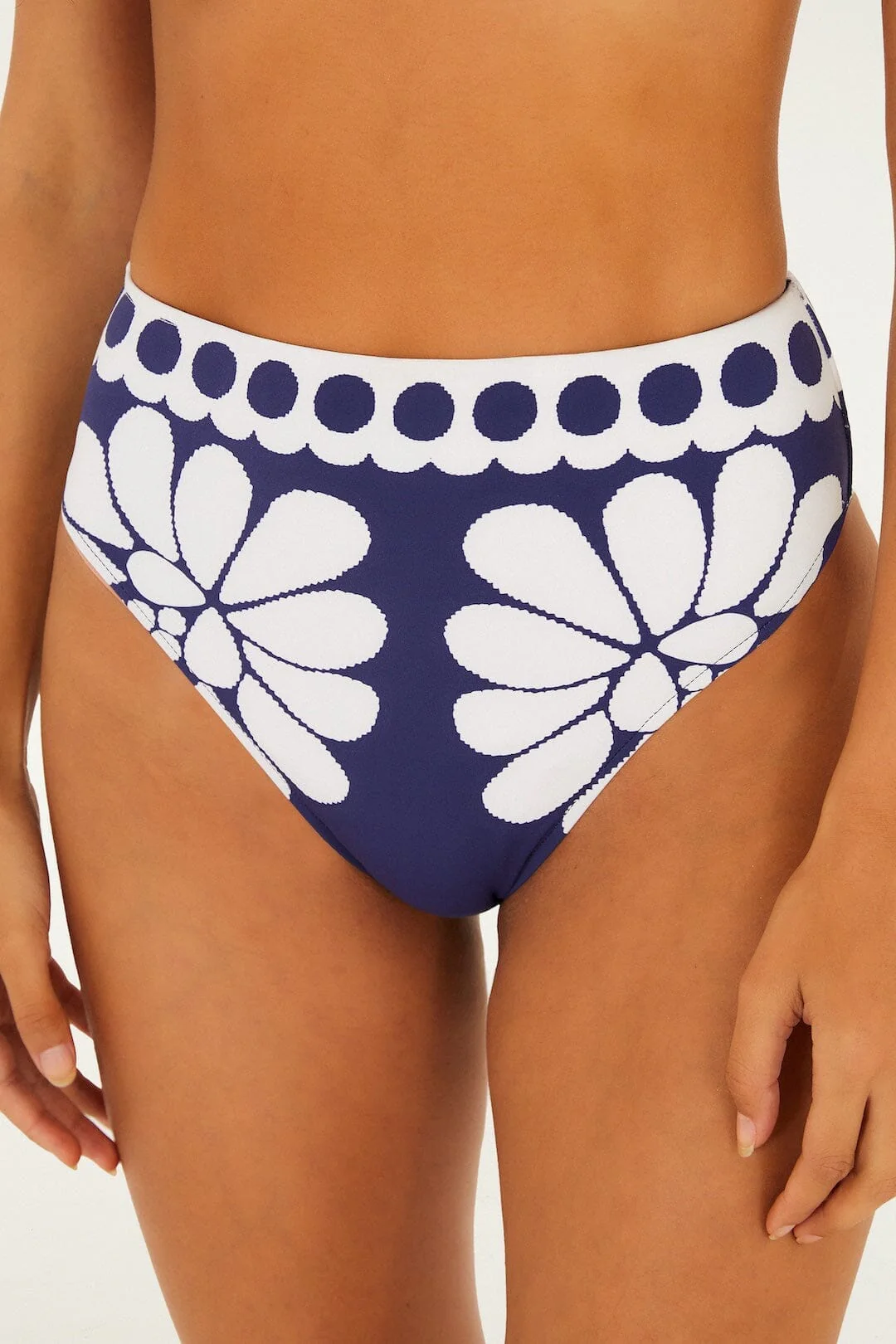 Blue Palermo High Waist Bikini Bottom - Image 2