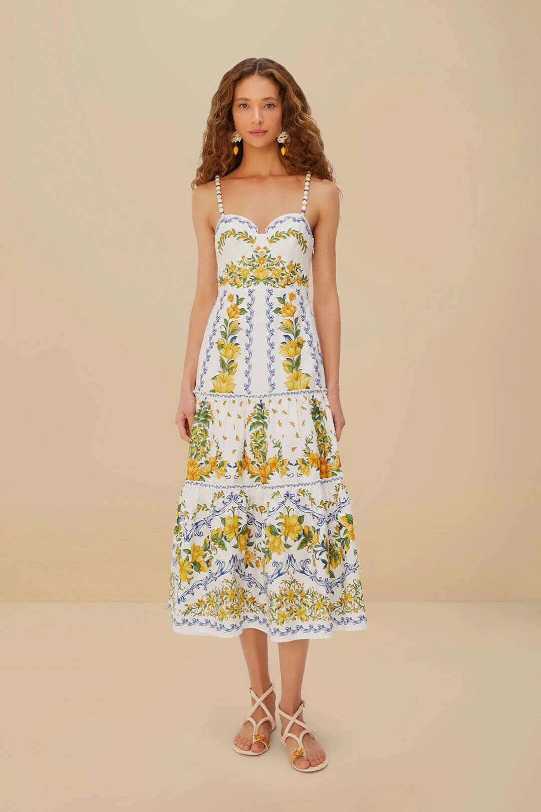 Off-White Sicily Organic Cotton Midi Dress
