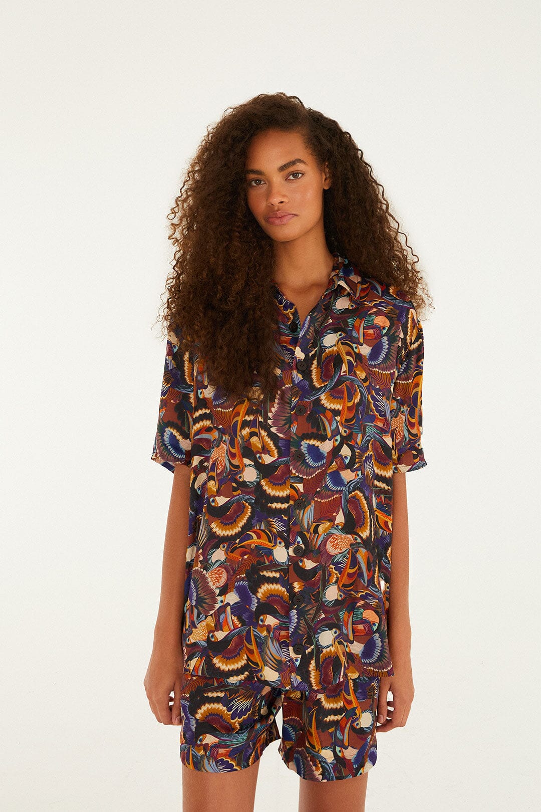 Multicolor Flying Toucans Lenzing™ Ecovero™ Shirt - Image 2