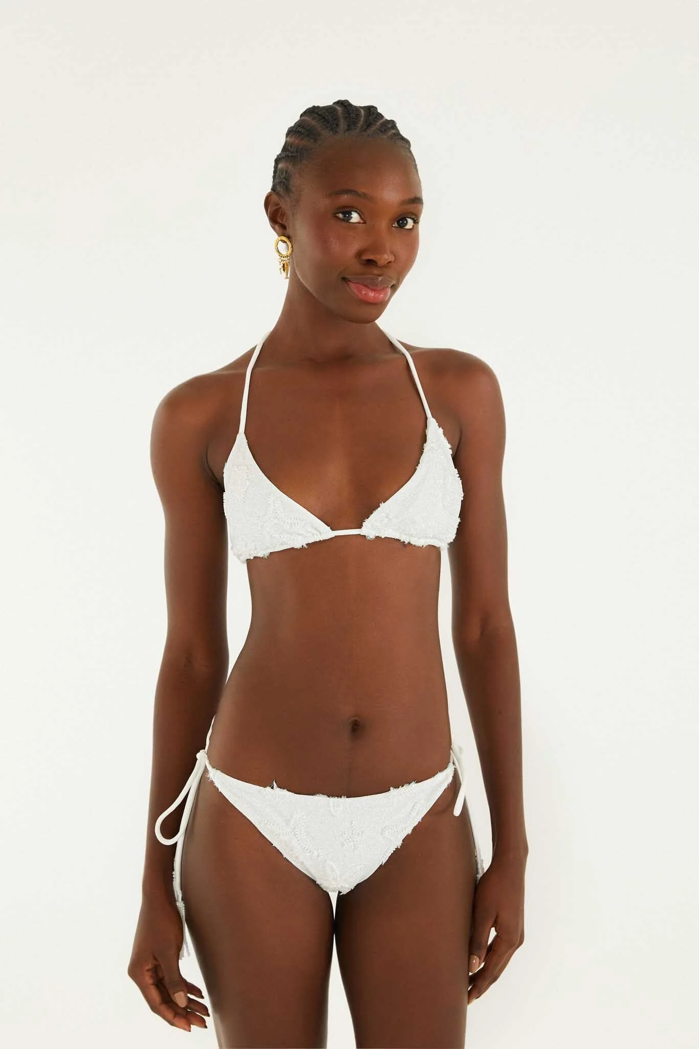 Triangle Bikini Top With Tie On The Neck - Image 2