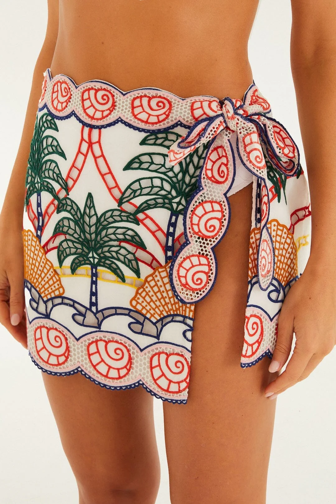 Off-White Tropical Graphic Richelieu Mini Skirt - Image 2